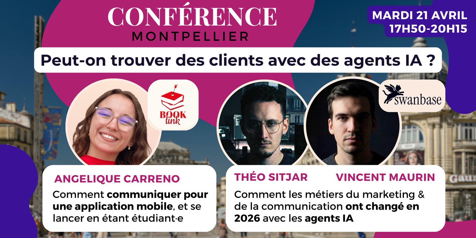 2 Conférences : Lancer une app Mobile + Faire des ventes avec des agents IA
