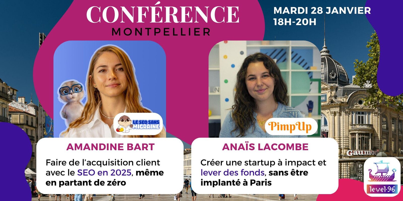 Amandine Bart & Anaïs Lacombe : Double conférence SEO & Startups