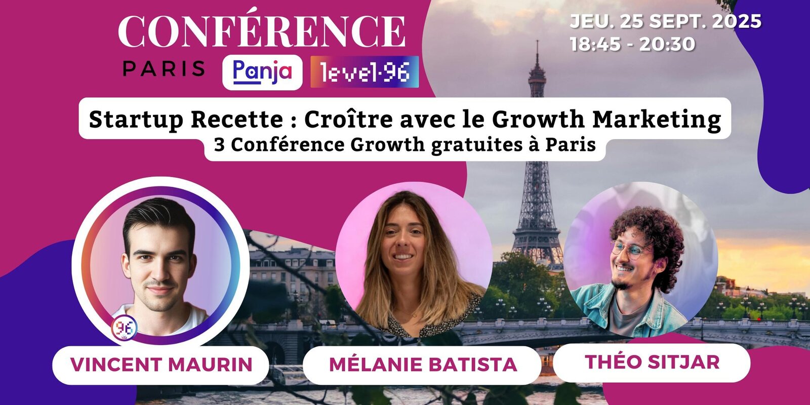 Growth Masterclass – 3 conférences Ads + Créa + CRO à Paris
