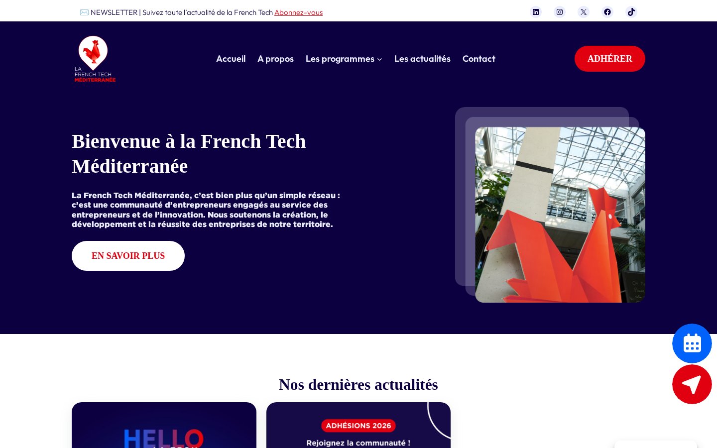 Screenshot French Tech Méditerranée