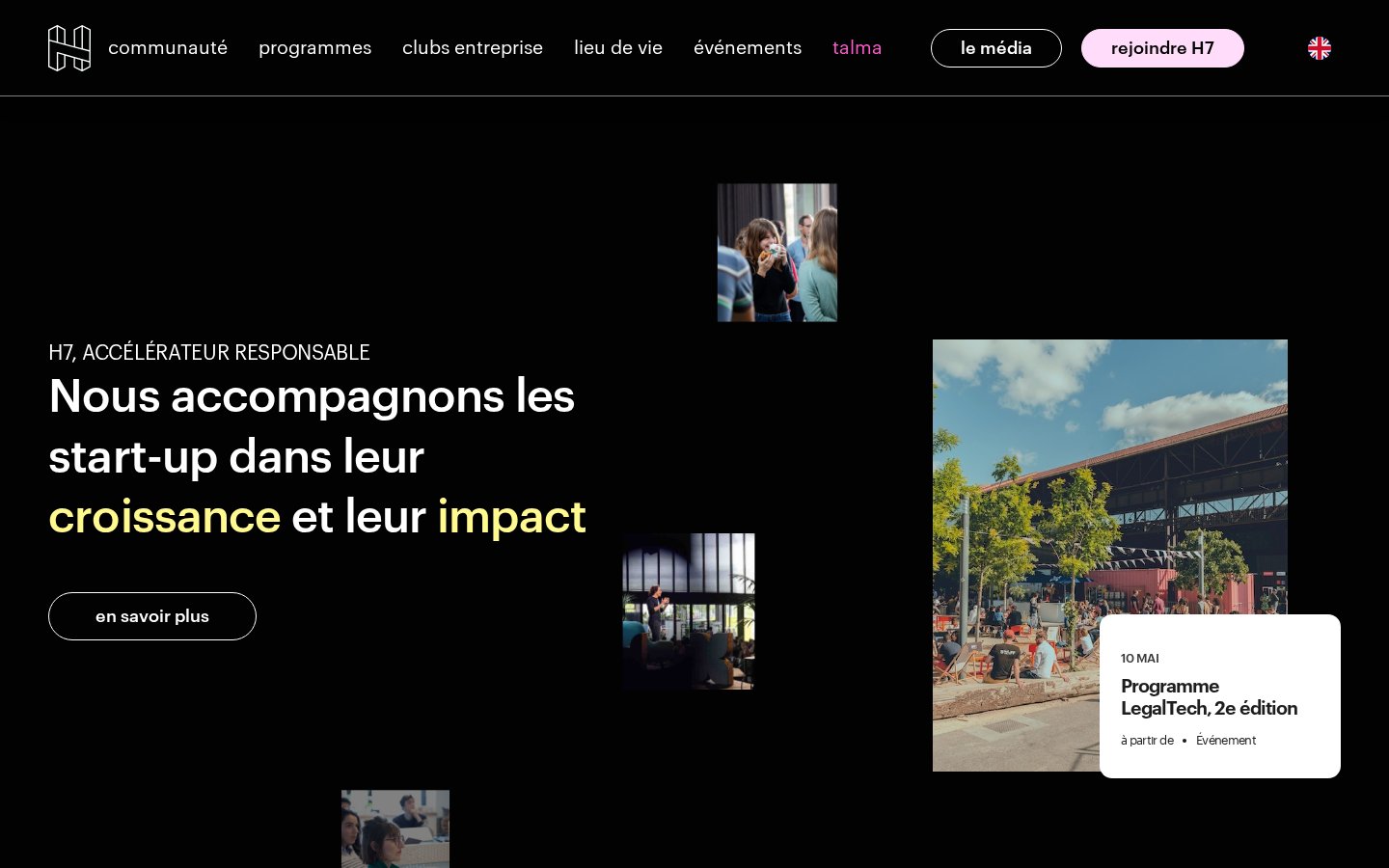 Screenshot H7 campus innovation Lyon