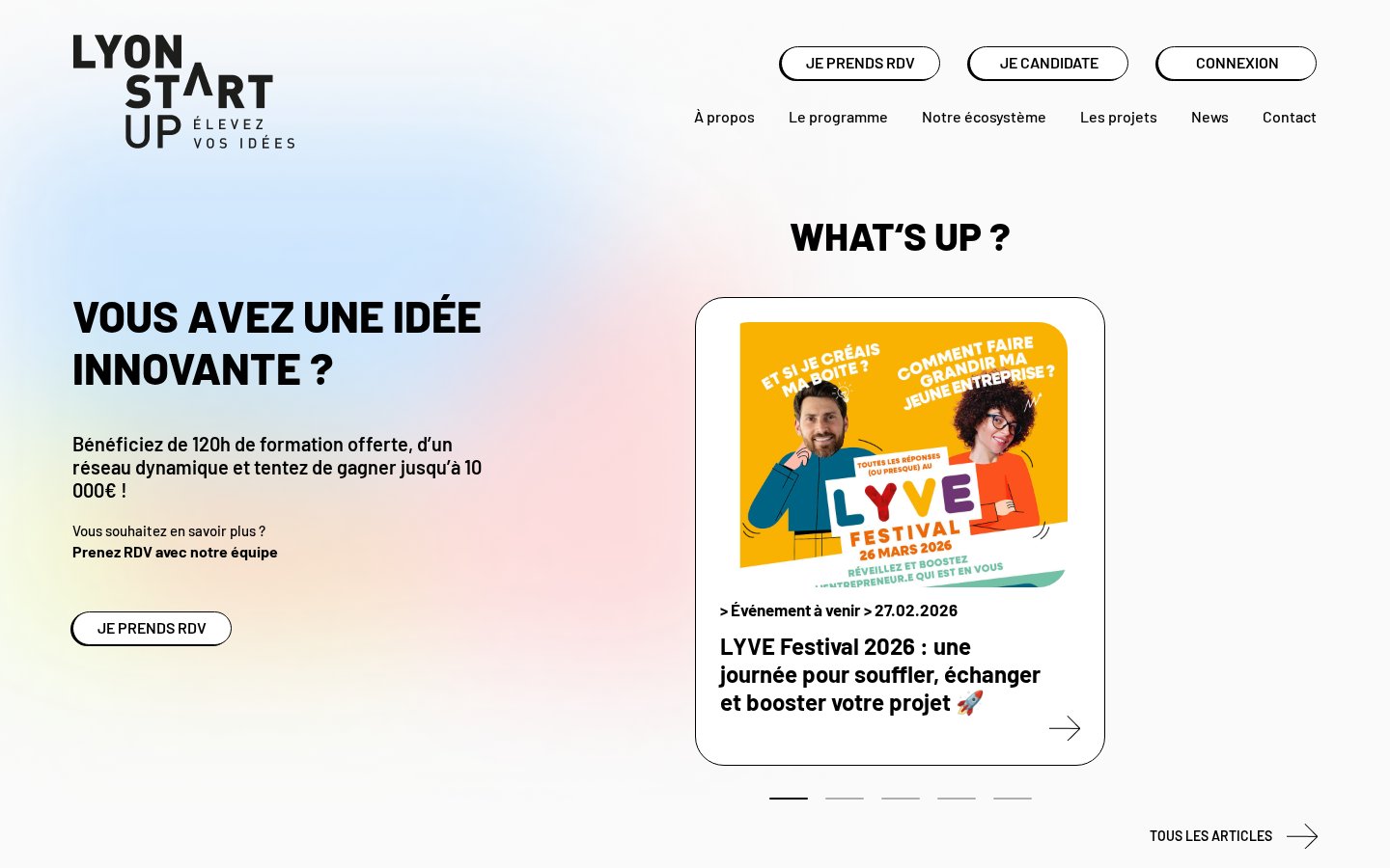 Screenshot Lyon Start Up